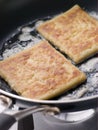 Potato Farls Frying in Butter Royalty Free Stock Photo