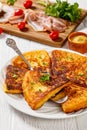 Potato Farls, Irish Potato Cakes, potato bread Royalty Free Stock Photo