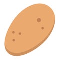 Potato flat icon, vegetable and diet