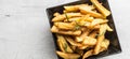 Potato Fries. Homemade potato fries with salt and rosemary