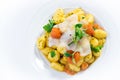 Potato Gnocchi with Lardo Royalty Free Stock Photo