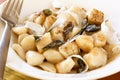 Potato Gnocchi with Sage Butter Royalty Free Stock Photo