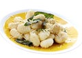 Potato Gnocchi with Sage Butter Royalty Free Stock Photo