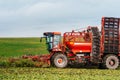 Potato harvester and tractor