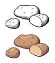 Potato illustration Royalty Free Stock Photo