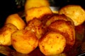 Potato indulgence selective focus high angle view fried