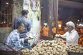 Potato and Onion seller in Jamnagar, India