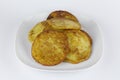 Potato pancake or Kartoffelpuffer Royalty Free Stock Photo