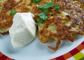 Potato pancake latkes