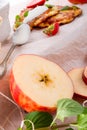 Potato pancakes with apfel and strawberry