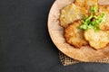 Potato Pancakes, Draniki, Deruny, Potato Latkes or Boxties Royalty Free Stock Photo