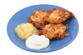 Potato Pancakes Isolated Royalty Free Stock Photo