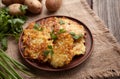 Potato pancakes or latke traditional homemade