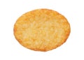 Potato patty or hash brown oval-shaped Royalty Free Stock Photo