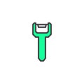 Potato peeler filled outline icon