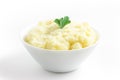 Potato puree or mashed potatoes in a bowl Royalty Free Stock Photo