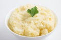 Potato puree or mashed potatoes in a bowl Royalty Free Stock Photo