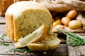 Potato and rosemary bread .style rustic Royalty Free Stock Photo