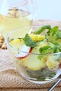 Potato salad with cucumber and radish Royalty Free Stock Photo