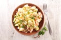 Potato salad with salmon Royalty Free Stock Photo