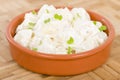 Potato Salad with shallots Royalty Free Stock Photo