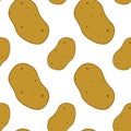 Potato seamless pattern
