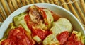 Potato and Smoked Fish Cabbage Rolls Royalty Free Stock Photo