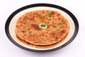 Potato and spices filled Aloo paratha