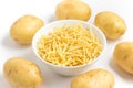 Potato Sticks into a bowl Royalty Free Stock Photo