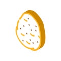 potato tuber isometric icon vector illustration