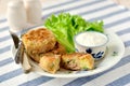 Potato and Tuna Cakes Royalty Free Stock Photo