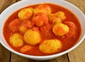 Potato Vadi Curry Royalty Free Stock Photo