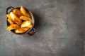 Potato wedges fries. Royalty Free Stock Photo