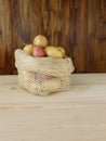 Potatoes in a bag Royalty Free Stock Photo