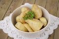 Potatoes boiled in their jaket Royalty Free Stock Photo