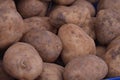 Potatoes with dirt Royalty Free Stock Photo