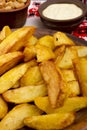 Potatoes fried in lard Royalty Free Stock Photo