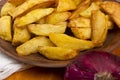 Potatoes fried in lard Royalty Free Stock Photo