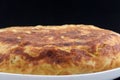 Potatoes omelette as typical spanish foodood