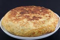 Potatoes omelette as typical spanish foodood