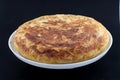 Potatoes omelette as typical spanish foodood