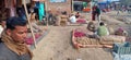 Potatoes onions market in benipatti madhubani bihar india