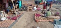 Potatoes onions market in benipatti madhubani bihar india