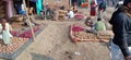 Potatoes onions market in benipatti madhubani bihar india