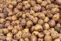 Potatoes Piled at Ecuador farmers market