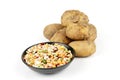 Potatoes and Soup Pulses Royalty Free Stock Photo