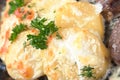 Potatoes with sour cream