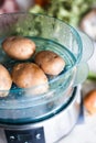 Potatoes in steamer