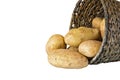 Potatoes in a woven basket