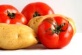 Potatos and tomatoes Royalty Free Stock Photo